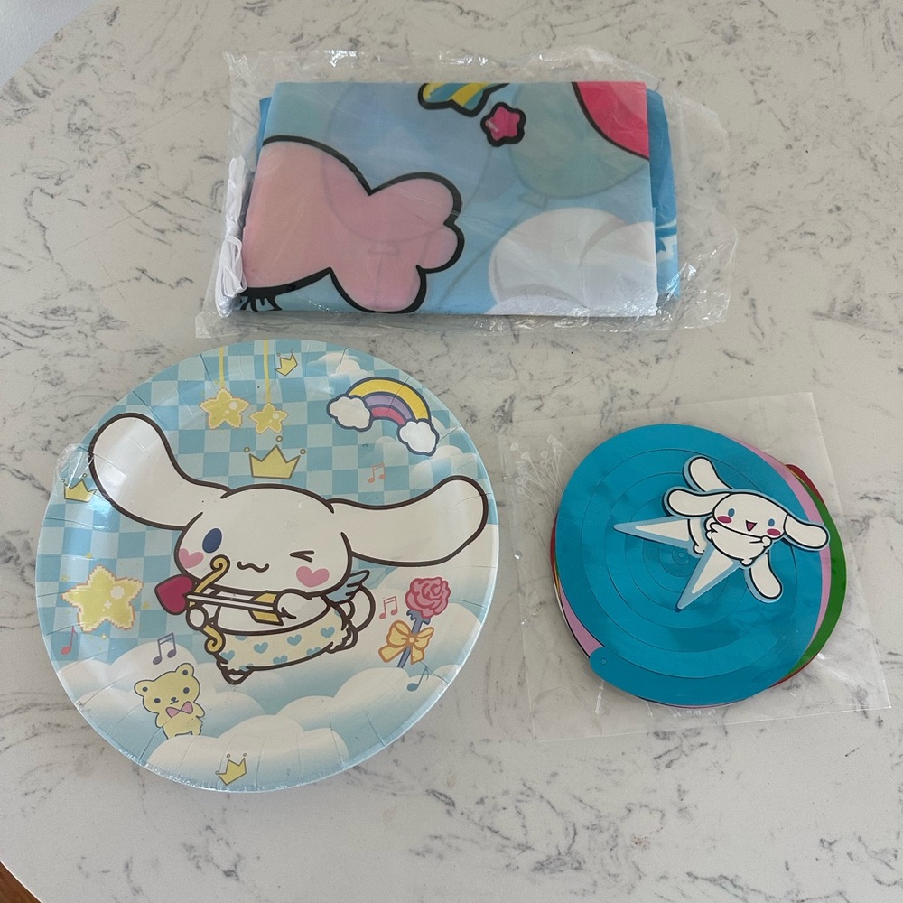 Cinnamoroll Cute Character Party Supplies Set